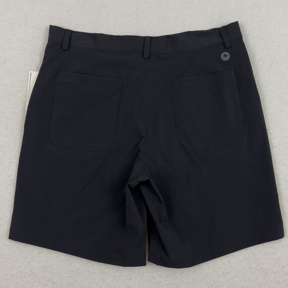 Marmot Arch Rock Shorts Men 34 Black Stretch Nylon Hiking Travel Short 8” NWT - Picture 4 of 13